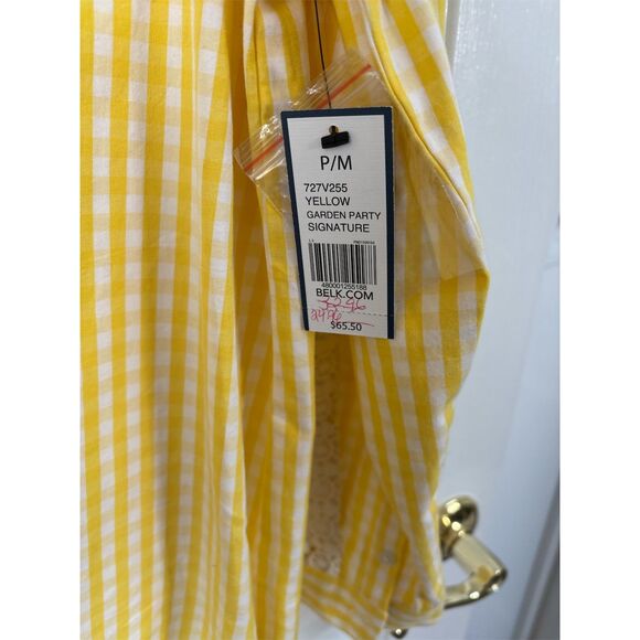 New Woman's Crown and Ivy Yellow Garden Party L/S Size P/M - Picture 4 of 5